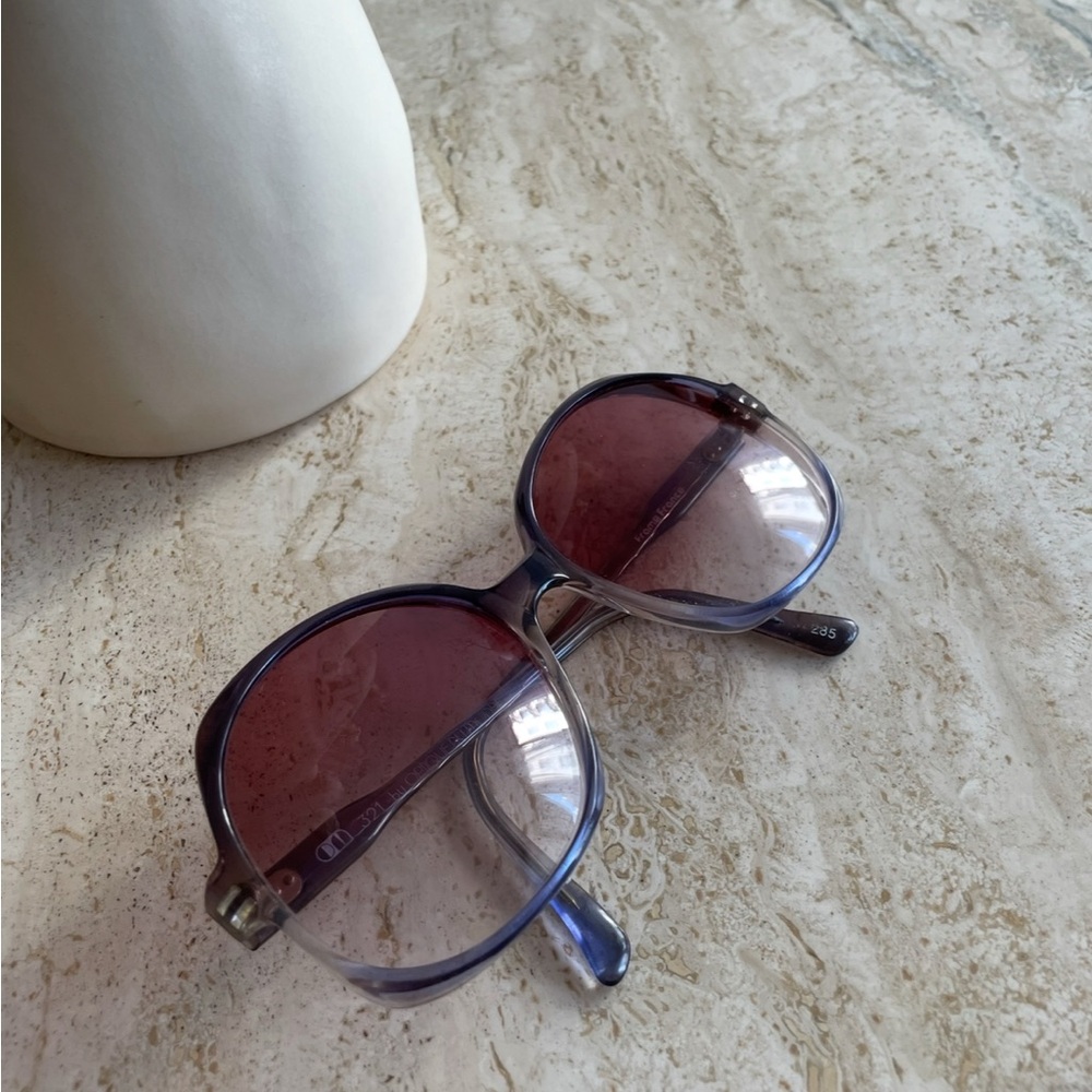 Rare! blue Optique Du Monde vintage sunglasses - Picture 1 of 8